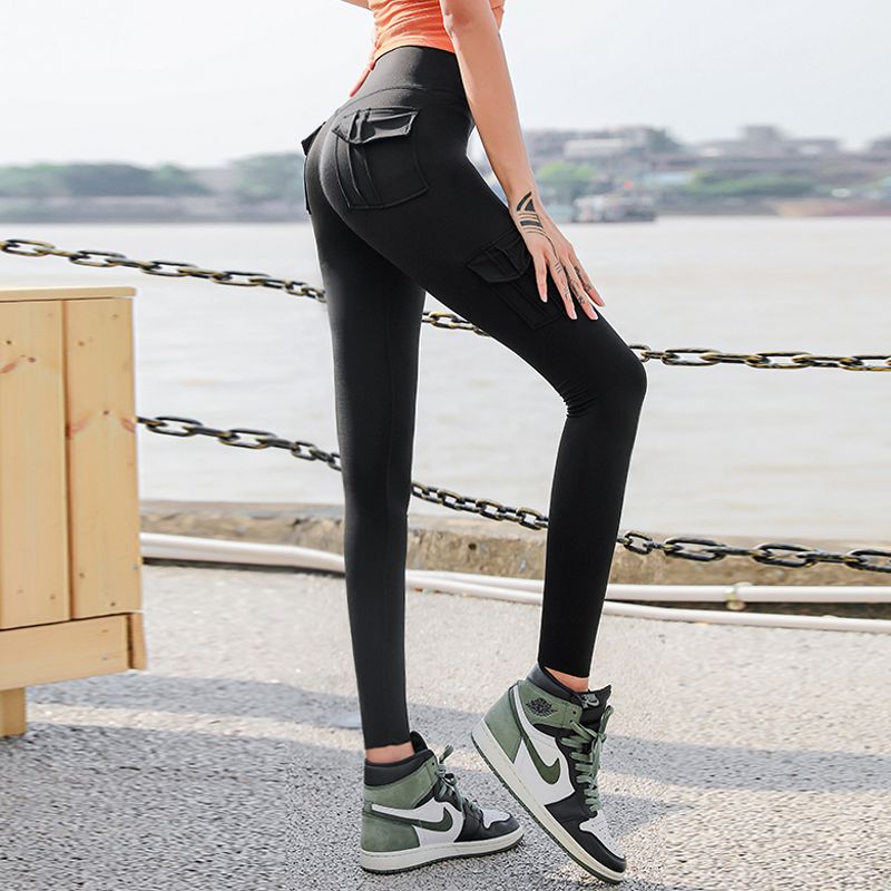 High Waist Booty Scrunch Leggings with pockets Women's Yoga Fitness Pa –  Raeraelynnco